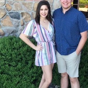 Francesca’s Striped Romper